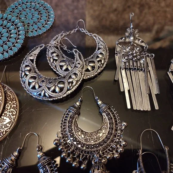 Tribal earrings:**7 pair lot** - Picture 2 of 6